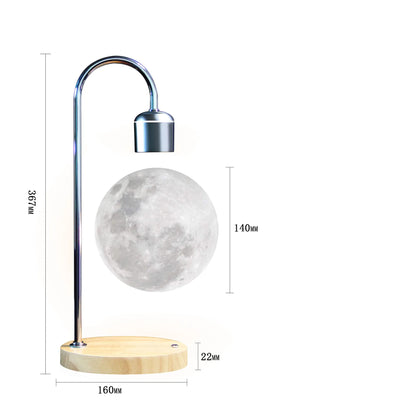LunaFloat™ Levitating Moon Lamp with Wireless Charging