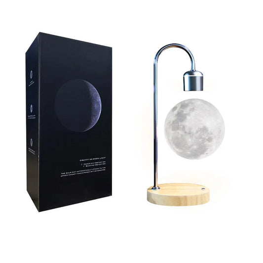 LunaFloat™ Levitating Moon Lamp with Wireless Charging