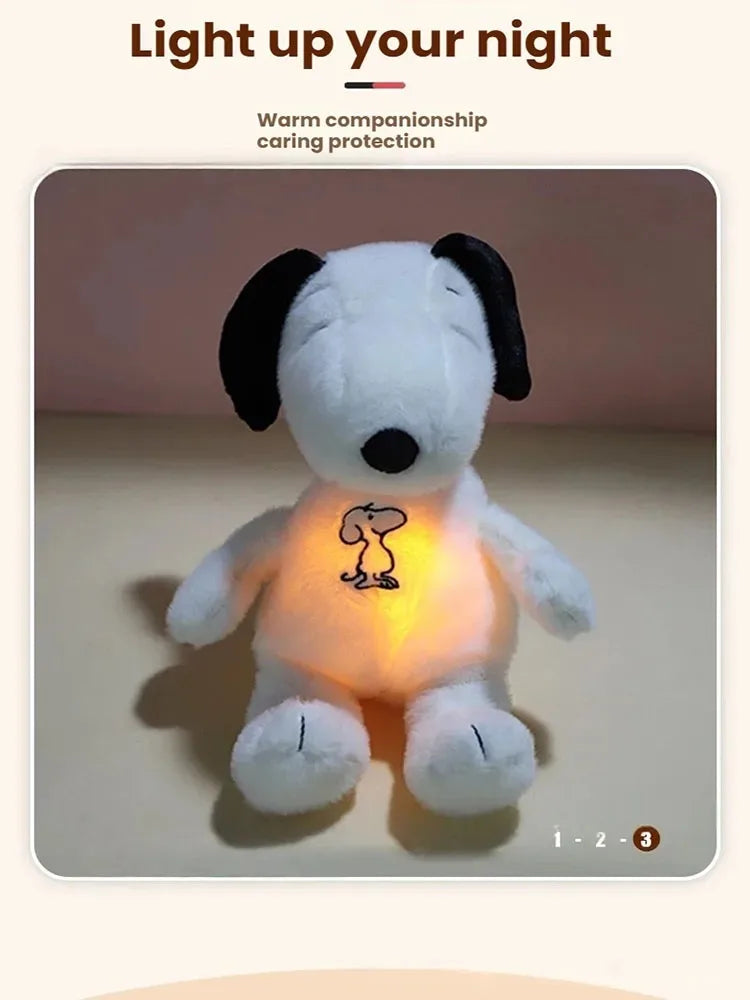 Calming Glowing Snoopy Plush – Breathing Stuffed Animal