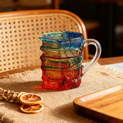3D Book Mug – Glass Coffee & Tea Cup for Book Lovers