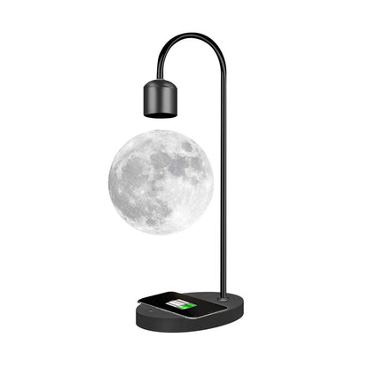 LunaFloat™ Levitating Moon Lamp with Wireless Charging