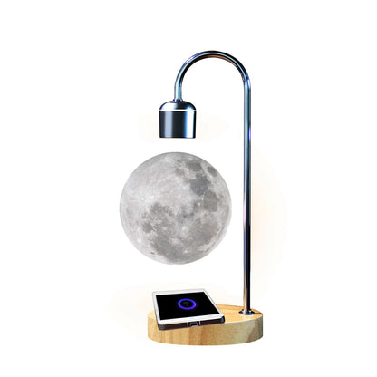 LunaFloat™ Levitating Moon Lamp with Wireless Charging